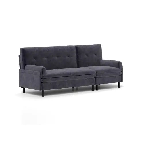 104.3270.86 Modular Sectional Sofa Sleeper Couch, Sectional Sofa With Chaise And Ottoman, Convertible U Shaped Modular Sofa Set. Compressed Sponge, Dark Grey